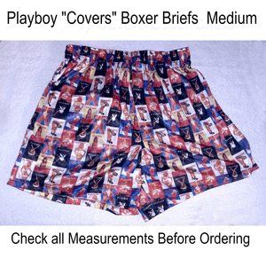Playboy Magazine Cover Boxer Briefs Vintage   MEDIUM